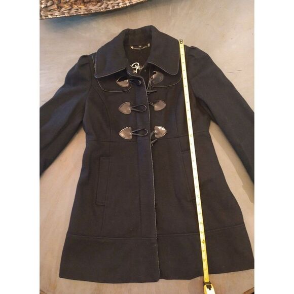 Guess  wool blend coat Black Pxs Vintage Classic - Picture 6 of 9